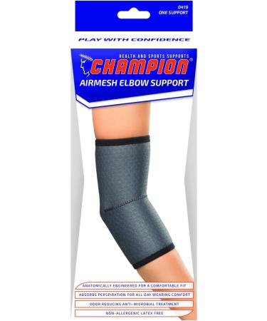 Buy Champion Elbow Brace - Lightweight Airmesh Support for Large Size | International Shipping Available - Buy Online on GoSupps.com