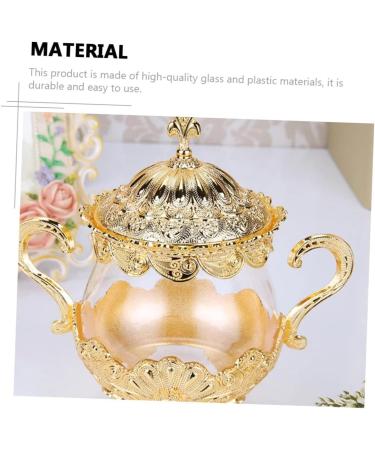 HOMSFOU 1pc Box Spice Jar Glass Terrarium with Lid Glass Food Storage Jar Glass Storage Container Sugar Server Retro Kitchen Canisters Seasoning Dispenser Jars Tea Pot Coffee - Buy Online on GoSupps.com