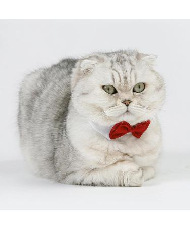 SUNTRADE Adjustable Formal Pet Bow Tie for Dogs & Cats | Wedding Costumes | Size S Red - Elevate Your Pet's Style! - Buy Online on GoSupps.com