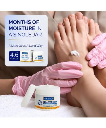Buy 40% Urea Foot Cream with 2% Salicylic Acid - Intensive Moisturizing & Exfoliating for Dry Cracked Heels Feet Hands Elbows & Knees - 4.6 oz Deep Repair - Buy Online on GoSupps.com