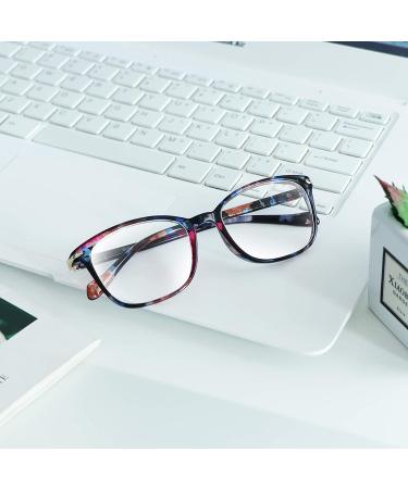 Women's Blue Light Blocking Glasses | Anti-Eyestrain Computer/Reading/TV Stylish Square Frame | Anti-Glare (+2.25 Magnification) - Nola Pink - Buy Online on GoSupps.com