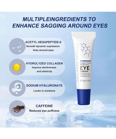 Collagen Eye Cream - Eye Cream for Dark Circles and Puffy Eyes - Eye Cream Anti Aging - Moisturizing Skincare Set for Hydrating and Moisturizing - Brightening Skin Color - Buy Online on GoSupps.com