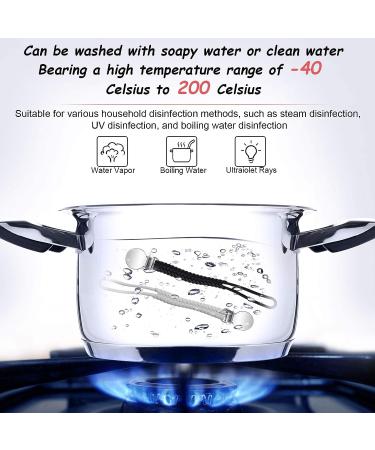 4-Piece Silicone Pacifier Clips Teething Ring Holder for Baby Teething Toys - Boys and Girls (Black/White/Gray/Yellow) - Buy Online on GoSupps.com