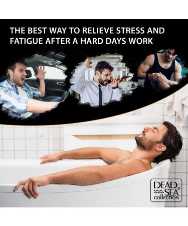 Dead Sea Collection Muscle Recovery Bath Salts for Men - Soothing Amber Wood Mineral Salt Soak - 34.2 OZ for Healing and Relaxation - Buy Online on GoSupps.com