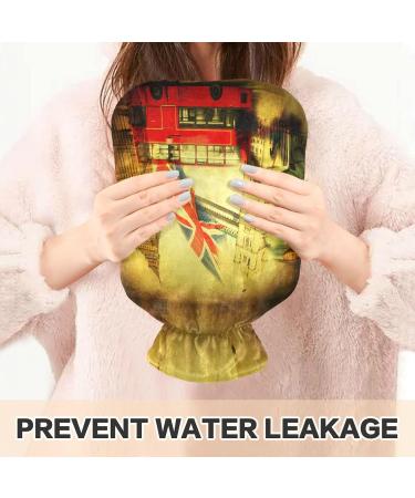 Naanle London Big Ben Heat Bottle - 1L Transparent Hot Water Bottle for Bed Hand & Feet Warmer - Pain Relief & Cold Therapy - Buy Online on GoSupps.com