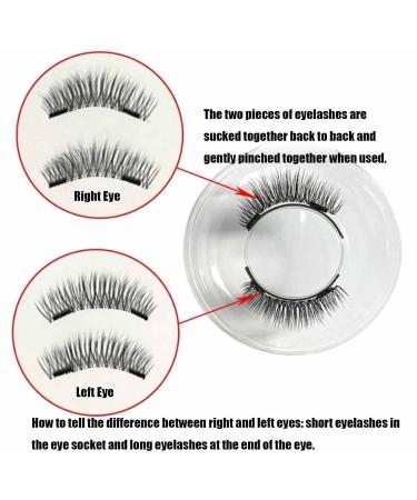 Krafty Magnetic Eyelashes | Reusable Self Adhesive Magnetic Lashes with Applicator - Natural Look (2pcs - Buy Online on GoSupps.com