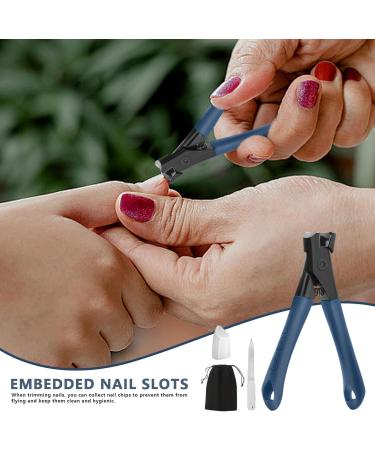 Nail Clippers - 4 Set Include Nail Clippers | Protective | Nail File | Storage Bag | Toenail Clippers | Toenail Cutter and Fingernail Clipper Set | Stainless Steel Curved Edge Cutter Trimme - Buy Online on GoSupps.com