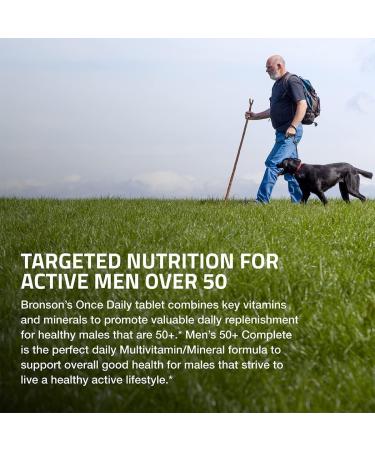 Bronson ONE Daily Mens 50+ Complete Multivitamin Multimineral 360 Tablets 360 Count (Pack of 1) - Buy Online on GoSupps.com