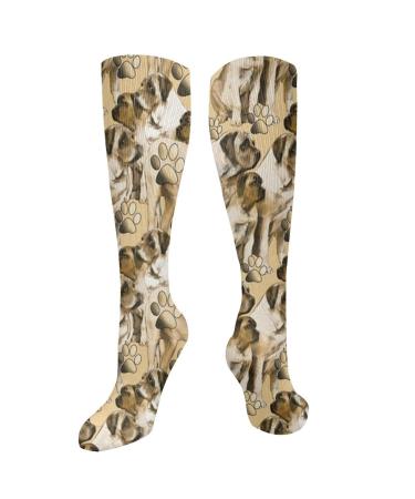 Mastiff Family compression socks for women and men circulation 15-20 mmHg is the best support for sporty running and cycling