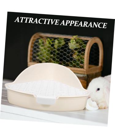 HANABASS 2pcs Rabbit Triangle Potty Toilet Pets Small Animal Potty White Urine Pet Cage Abs 25.00X19.00X10.00CMx2pcs Whitex2pcs - Buy Online on GoSupps.com
