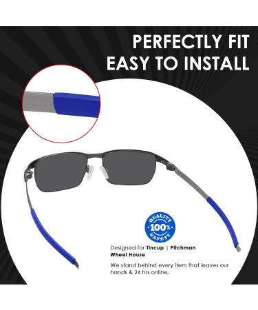 BlazerBuck Replacement Ear Socks for Oakley Tincup OX3184 & OX5099 Glasses - Blue | International Shipping Available - Buy Online on GoSupps.com