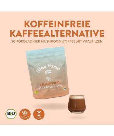  BLUE FARM Blue Farm Oat Base Organic Chagaccino Oat drink without added sugars Vegan glutenfree in the best organic quality Oatbased food supplement with the vital fungi Chaga - Buy Online on GoSupps.com