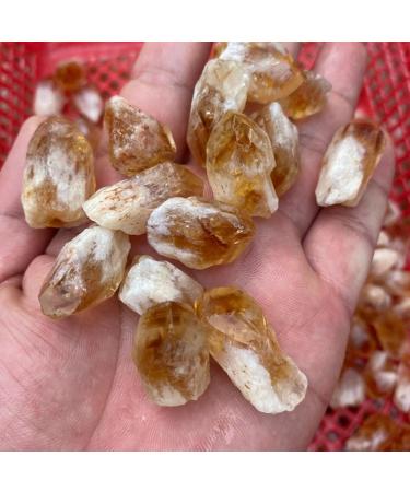 1pc Random Rough Natural Citrine Point Quartz Crystal Cluster Raw Specimen Stone Rock Ornaments Home Decoration Reiki Crystal Stone - Buy Online on GoSupps.com