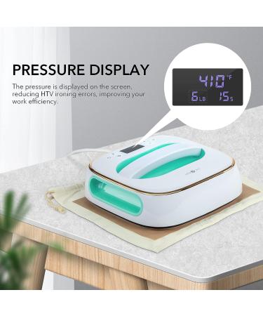 HTVRONT Portable Heat Press Machine 10X10 - Mint Green | Sublimation & HTV Vinyl Shirt Press for T-Shirts, Hats, Bags | Heating Transfer Projects - Buy Online on GoSupps.com