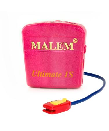 Malem Ultimate PRO 8 Selectable Tones Bedwetting Alarm for Girls & Boys w Loud Sound and Strong Vibration to Stop Bed Wetting-Magenta