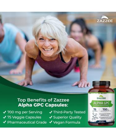 Zazzee Alpha GPC and Organic Lions Mane Supplement Capsules | Alpha GPC Choline Plus High Potency Lions Mane Extract | Nootropic Brain Support Bundle - Buy Online on GoSupps.com