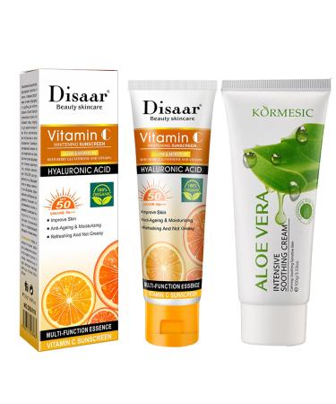 Face Sunscreen SPF 50+ & Aloe Vera Cream