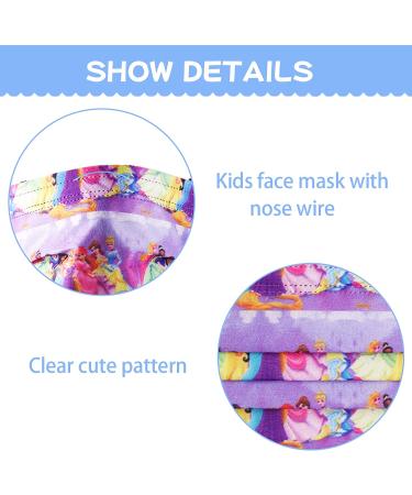 Kids Breathable Face Mask - Cute Designer Girls Facemask for Ages 2-4, 8-10 Years - 3 Ply Funny Fabric, Comfortable School Mask - Pink - Buy Online on GoSupps.com