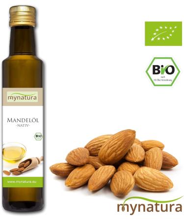  mynatura Mynatura Organic Almond Oil - 2 x 250 ml - Nativ - Cold Pressed - Raw Food Quality - Rich in Vitamins - Skin Care - Vegan - Natural Cosmetics - DE- KO-45 - 250ml (2 x 250ml) - Buy Online on GoSupps.com