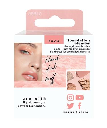 Real Techniques Foundation Makeup Blender - For Face & Body, Liquid & Cream Makeup - Dense Synthetic Bristles - Even Coverage - 1 Count - Buy Online on GoSupps.com