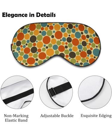 Shop Vintage Colorful Polka Dot Sleep Mask for Women - Adjustable Eye Shades with Elastic Strap | International Shipping Available - Buy Online on GoSupps.com