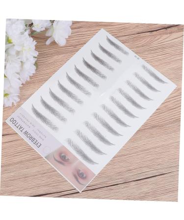 Balacoo 2pcs 3d Eyebrow Stickers Eyebrow Sissor Kit Hair Kit Woman Man Makeup Tool Stencil 4d Eyebrow Shape 1 count (Pack of 1) Black - Buy Online on GoSupps.com