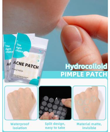 360 Pcs Hydrocolloid Pimple Patches - Invisible & Natural with Tea Tree Oil for Quick Healing of Acne & Breakouts - Buy Online on GoSupps.com