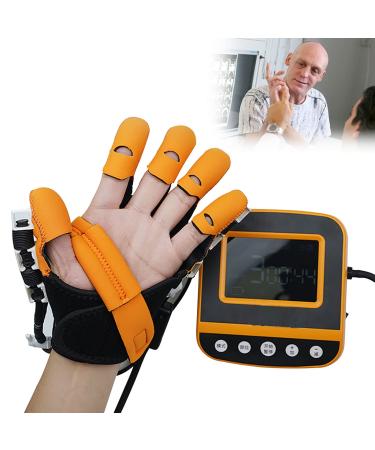 ZZBB Rehabilitation Robot Gloves Exoskeleton Manual Training Hand Stroke Hemiplegia Rehabilitation Training Equipment Soft Resting Hand Splint for Flexion Contracture Right Large