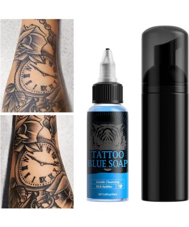  G n rique Body Piercing Soap | 50ml Blue Non Irritating Cleanser - After Piercing Care Cleanser With Foaming Bottle - For Men Wash And Hygiene Routine At Home & Travel - Buy Online on GoSupps.com