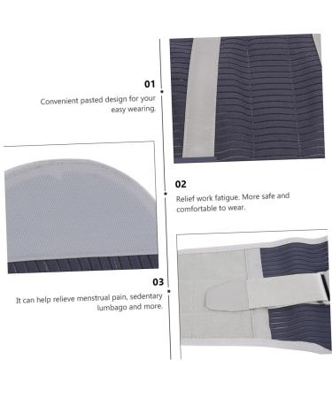 Waist Support Belt for Men & Women | Heated Gym Trainer & Pain Relief | Charcoal Fibre | 120x30cm - Buy Online on GoSupps.com