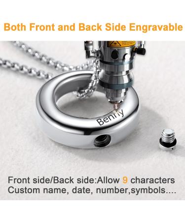 U7 Ladies Cremation Urn Necklace - Celtic Knot & Dog Feet Pendant - Stainless Steel Ash Jewelry for Men - Fire Burial Accessory - Buy Online on GoSupps.com