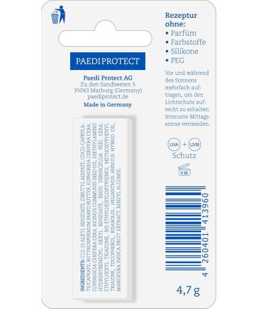 Paedi Protect AG PAEDIPROTECT Lip Care LSF15 - Buy Online on GoSupps.com