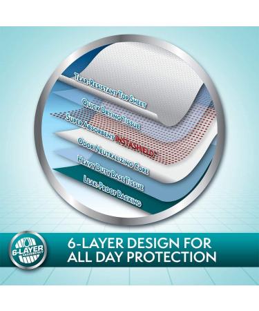 Simple Solution Extra Large Puppy Training Pads | 6-Layer Dog Pee Pads | Absorbs 7 Cups | 28x30 Inches 50ct - Buy Online on GoSupps.com