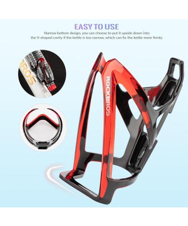 Rockbros Lightweight Bicycle Bottle Holder - 35g MTB Beverage Owner - 2-Pack (Black) - 5 Colors Available - Ideal for Racing - Buy Online on GoSupps.com