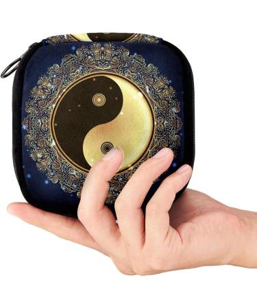 GIAPB Period Bag - Sanitary Napkin Storage & Makeup Pouch - Yinyang Bagua Color - Buy Online on GoSupps.com