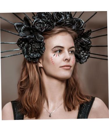 Abaodam 2 Sheets Halloween Decorations Sticker Plastic Party for Children Halloween Cosplay Props Fake face Face Funny Eye Patch - Buy Online on GoSupps.com