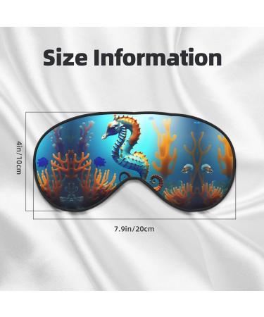 FoRes Sleep Masks - Silky Coral Seahorse Eye Cover & Soft Satin Blindfold for Travel & Naps - Perfect for Women & Men - Buy Online on GoSupps.com