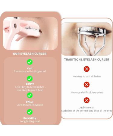 Buy 2 Style Eyelash Curler - Quick 5-Second Curling with Extra Silicone Pads - Perfect Long-Lasting Curls in Pink - International Shipping Available - Buy Online on GoSupps.com