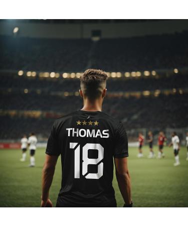 Buy De Fanshop Germany Jersey 2024 for Kids & Young Men | Black Football Shirt Set with Custom Name | Perfect Original Gift - Buy Online on GoSupps.com