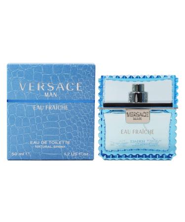 Versace Man Eau Fraiche EDT Spray 1.7 oz - Refreshing Fragrance for Men - Buy Online on GoSupps.com