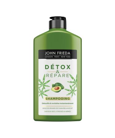 John Frieda Repair & Detox - Shampoo for damaged hair with avocado oil and green tea 250 ml