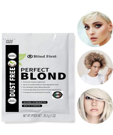 Blond Forte Perfect Blonde Toner Hair Dye Bleach Powder Lightener - Extra Strength Professional Formula (3 Packs of 1 Oz) - Made in Italy (Blue Powder Lightener) - Buy Online on GoSupps.com
