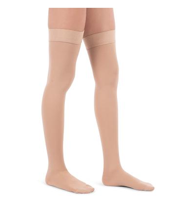 Jomi Compression Thigh High 20-30mmHg Premiere Closed Toe - Beige Large (1 Pair) - Made in USA - Buy Online on GoSupps.com