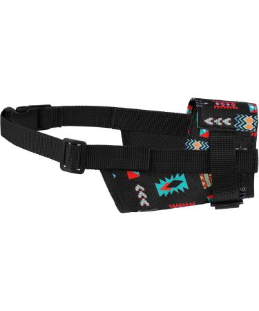 Collardirect Dog Muzzle - Adjustable Soft Breathable Nylon for Small Medium & Large Dogs | Anti-Chewing Barking Biting - 3 Tribal Patterns (Pattern 2) - Buy Online on GoSupps.com