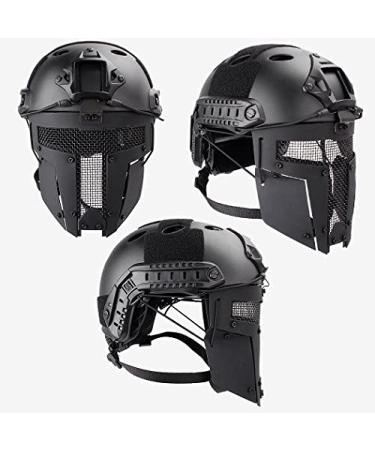 IPEXI Cosplay Tactical Airsoft Helmet - Medieval Dark Iron Samurai Style in Black - 21.2'' to 25.2 - Buy Online on GoSupps.com