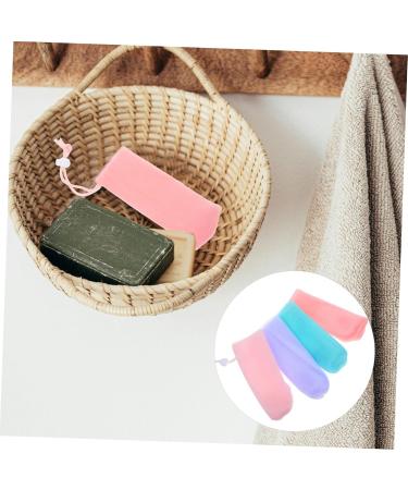 WOONEKY 8pcs Soap Foaming Net Soap Bags Foaming Bath Pouch Convenient Soap Bag Soap Pouch Spa Exfoliator Pe - Buy Online on GoSupps.com