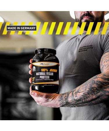 MySupps 100% Natural Vegan Protein - High-Quality Pea Protein 80g Protein + 15g BCAA per 100g GMO-Free Complex Amino Acids for Athletes - 2kg Made in Germany - Buy Online on GoSupps.com