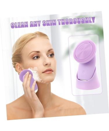 Didiseaon 1pc Facial Cleanser Face Cleansing Brush Cleanser Brush Waterproof Face Brush Deep Cleansing Face Brush Face Cleaning Tool Charging Mode Exfoliating Brush Silica Gel Purple - Buy Online on GoSupps.com