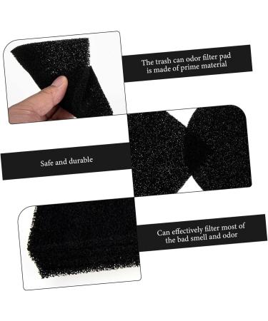 Clispeed 8-St Compost Box Filter - Activated Carbon Filter for Trash Can & Diaper Odor Control - Black Litter Filter Mat - Buy Online on GoSupps.com