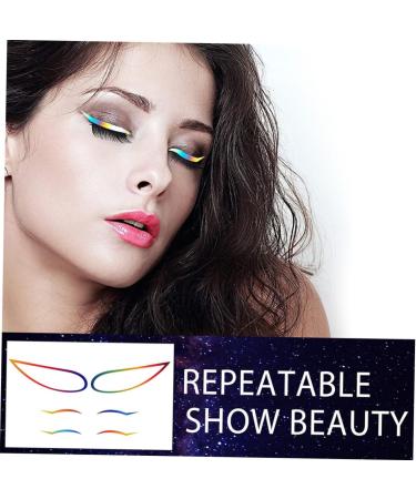 Abaodam 12 Sets Paper Stage Eyeliner Sticker Eyeliner Decal Eyeliner Sticker Makeup Tool - Buy Online on GoSupps.com